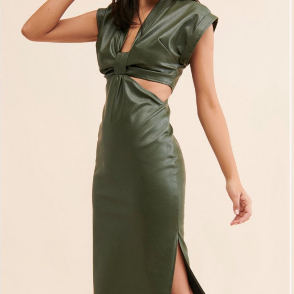 Stunning Eva Franco vegan leather dress